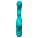 Вибратор-кролик 25см с двигающимся язычком и насадками Amovibe Sensa Sway G-Spot Rabbit Vibrator Turquoise