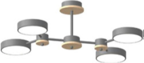 Потолочный светодиодный светильник LED4U L3215-630 GR