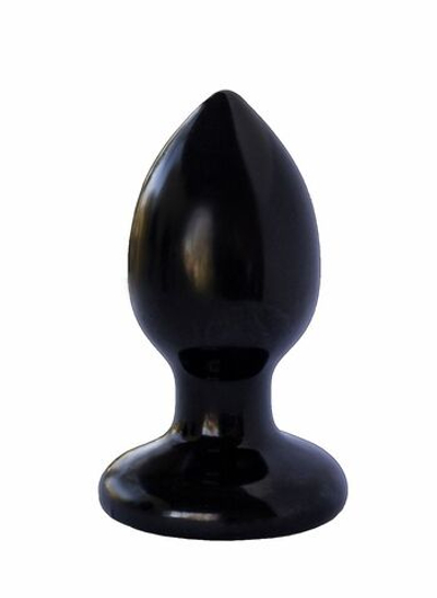 Черная анальная пробка Egzo Plug - 10,3 см. (Цвет: черный)