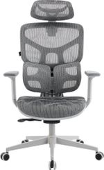 Эргономичное кресло Everprof Alfa Grey Сетка Серый