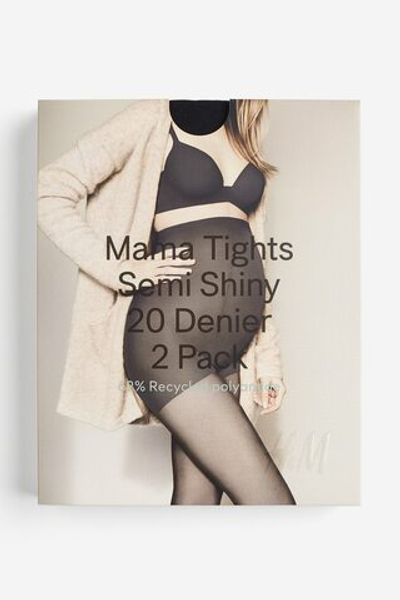 Колготки MAMA 20 ден, 2 шт. - H&M