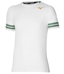 Мужская теннисная футболка Mizuno Shadow Graphic Tee - белый