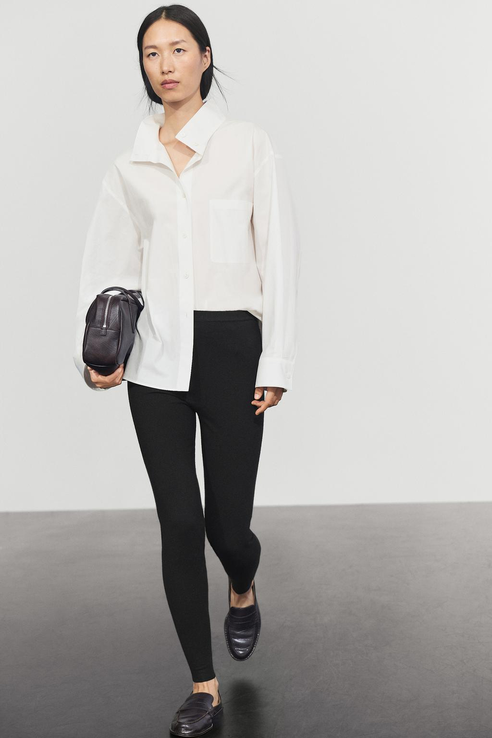 Massimo Dutti Легинсы из 100% кашемира, черный