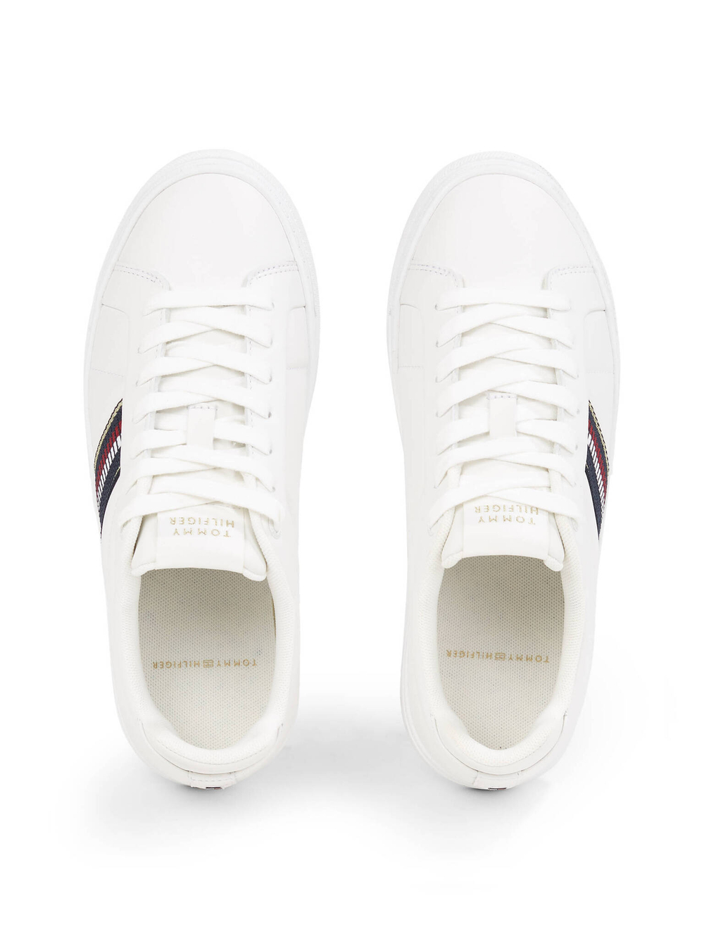 Кожаные кроссовки Tommy Hilfiger - белый(FW0FW08110)