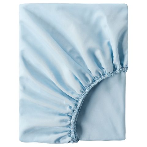 Простыня на резинке IKEA BRUKSVARA (БРУКСВАРА), Голубой, 180х200 см