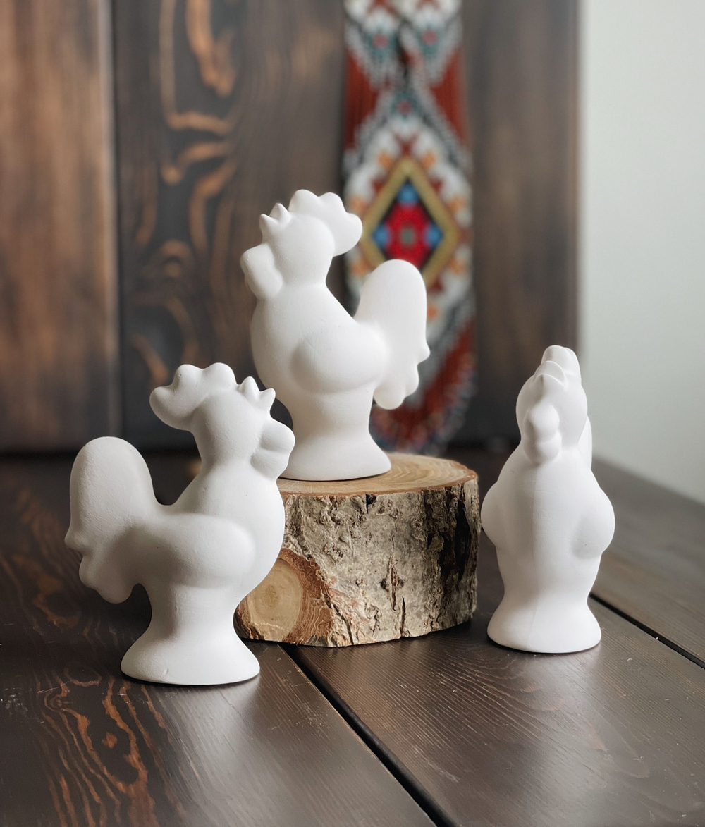 Елочная игрушка Петушок фигурка для росписи