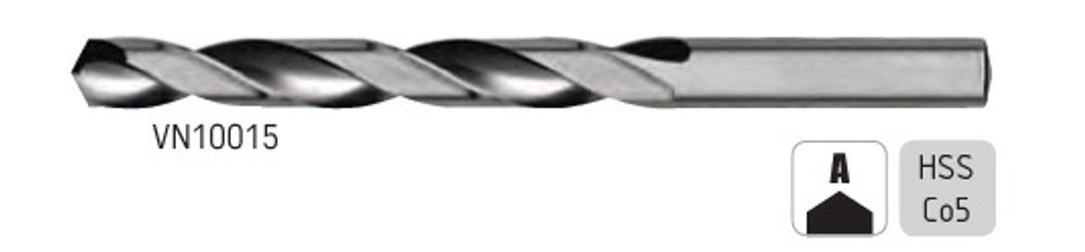 Сверло Ø5,2x86/52 DIN 338, HSSCo5 VN10015.0520 Сверло Ø5,2x86/52 DIN 338, HSSCo5 VN10015.0520