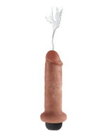 Фаллоимитатор с функцией эякуляции загорелый King Cock 6 Squirting Cock Tan (Цвет: загорелый)