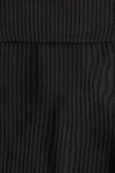 Топ с открытыми плечами в рубчик - H&M