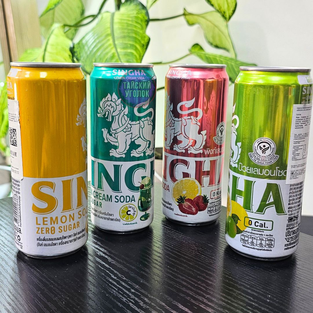 Содовая SINGHA со вкусом UME лимона 330 мл.