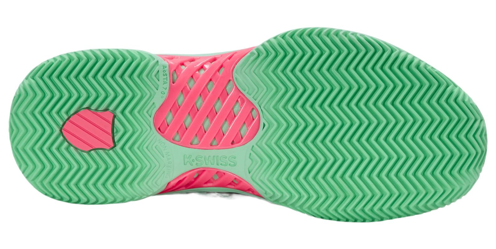 Женские теннисные кроссовки K-Swiss Express Light 3 Clay - black/neon mint/neon pastel pink