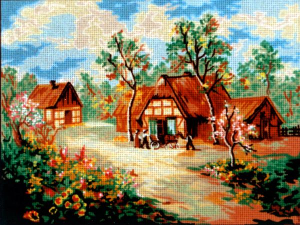 Рисунок для вышивания Soulos (канва жесткая), Весна, 40х50 см