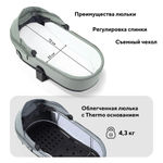 Детская коляска Rant Flex Therm Soft 3 в 1 с автокреслом Cruise Black Forest Green