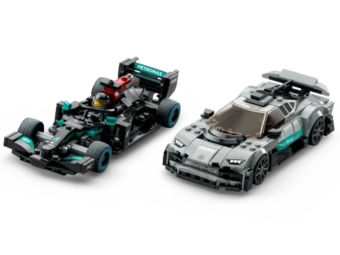 Конструктор LEGO Speed Champions 76909 Mercedes-AMG F1 W12 E Performance и Mercedes-AMG Project One