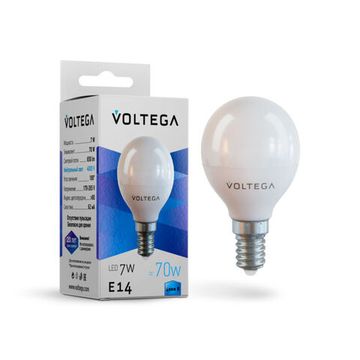 Светодиодная лампа Simple Globe 7W 4000K E14 (7055) VG2-G45E14cold7W Voltega