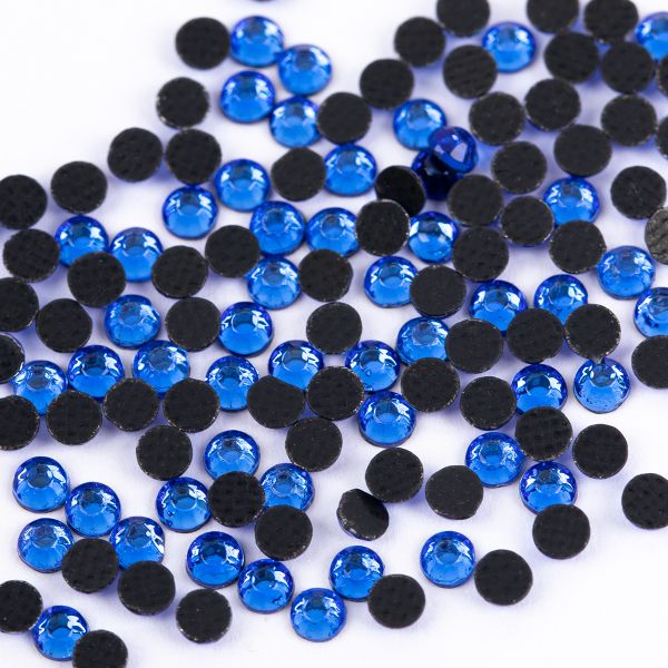 Стразы клеевые акрил 2.7-2.9 мм, 144 шт, 017 т.голубой (capri blue), Zlatka RS/144