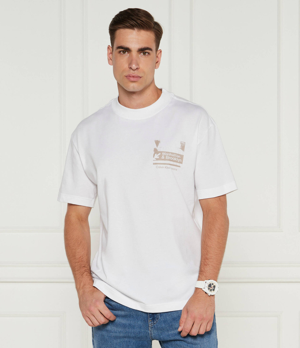 Футболка CALVIN KLEIN JEANS - белый(J30J326864)