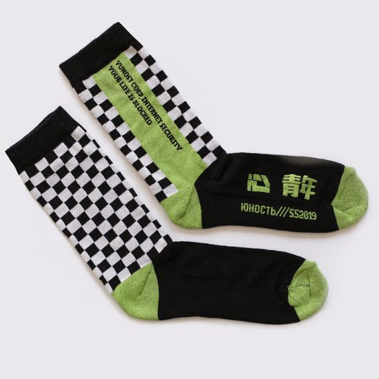 Носки ЮНОСТЬ™ Blocked Life Черный, S/M 36-40