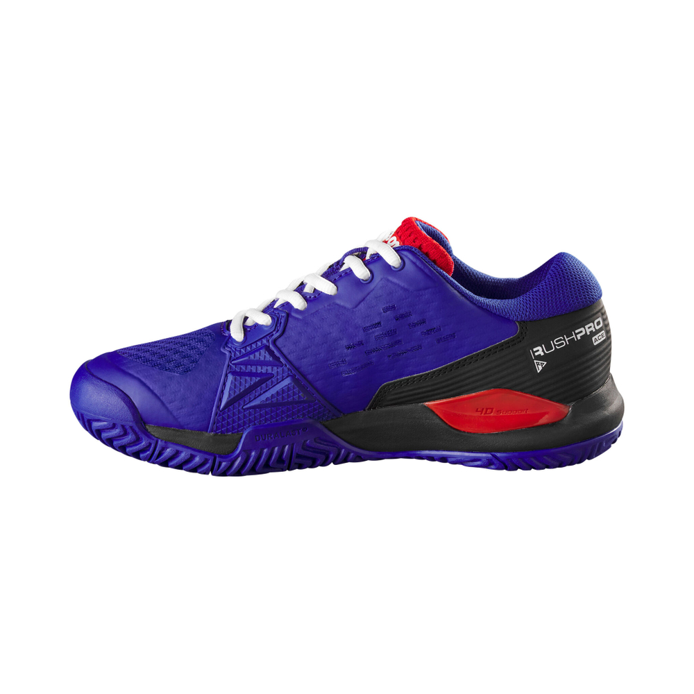 Детские теннисные кроссовки Wilson Rush Pro Ace All Court Shoe Kids - Blue, Black