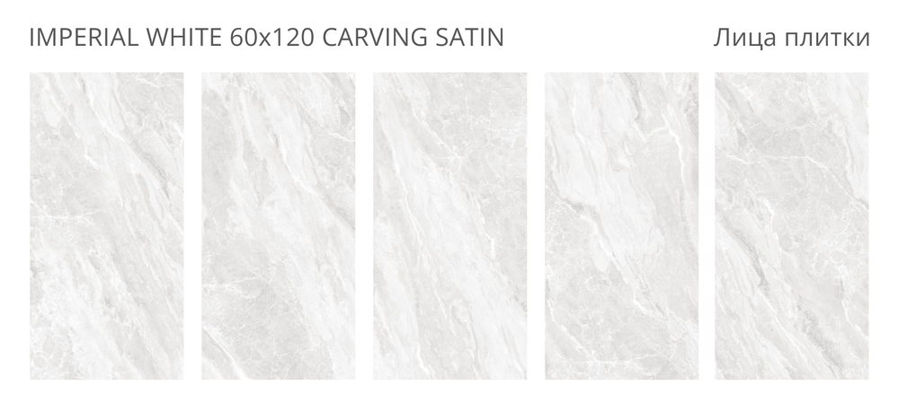 Staro LunaRossa IMPERIAL WHITE 60x120 CARVING SATIN