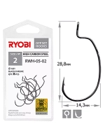 Крючок офсетный рыболовный RWH-05 №3/0 ( упк по 5шт)