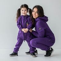 Комбинезон с клапаном и капюшоном "Аметист" утепленный