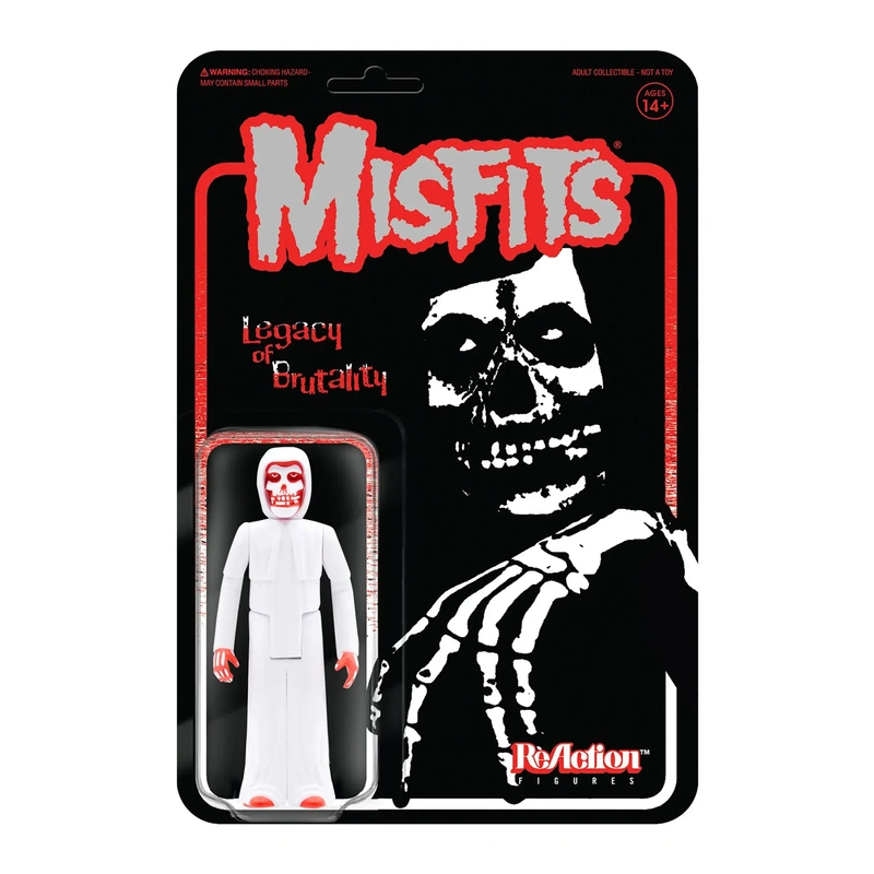 Фигурка Super7 - Misfits ReAction - Fiend Legacy of Brutality (White w/Colored Plastic Sticker)