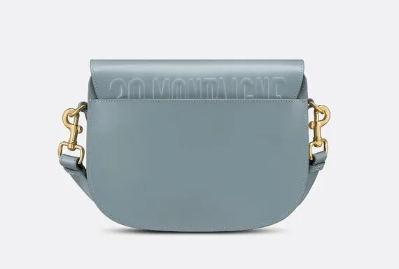 Сумка Dior Bobby, модель среднего формата голубой