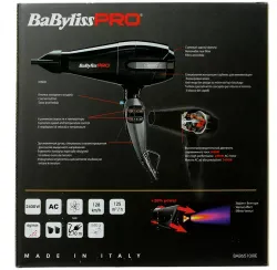 Профессиональный фен BaByliss PRO Caruso Ionic BAB6510IRE black 2400w