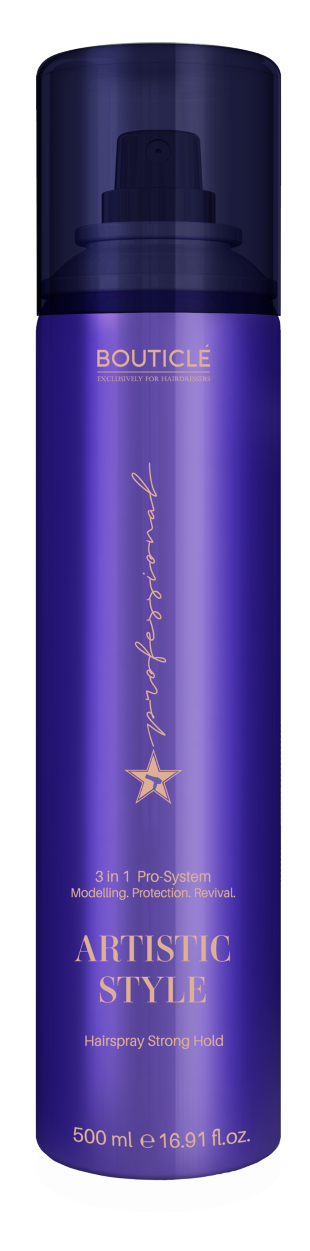 Лак сильной фиксации для волос - Bouticle Artistic Style Hairspray Strong Hold - 500 мл