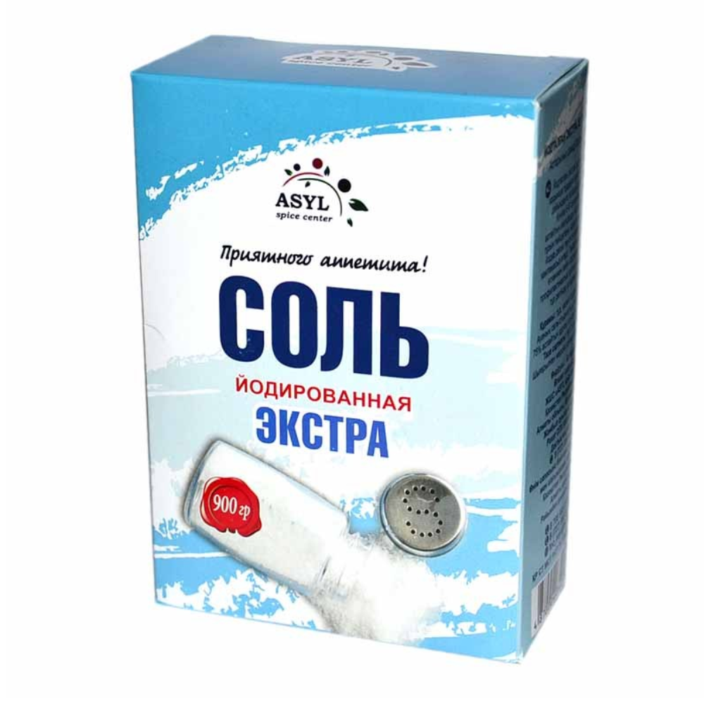 Соль экстра Asyl натуральная 900 гр