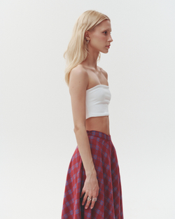 Bandeau Crop Top White