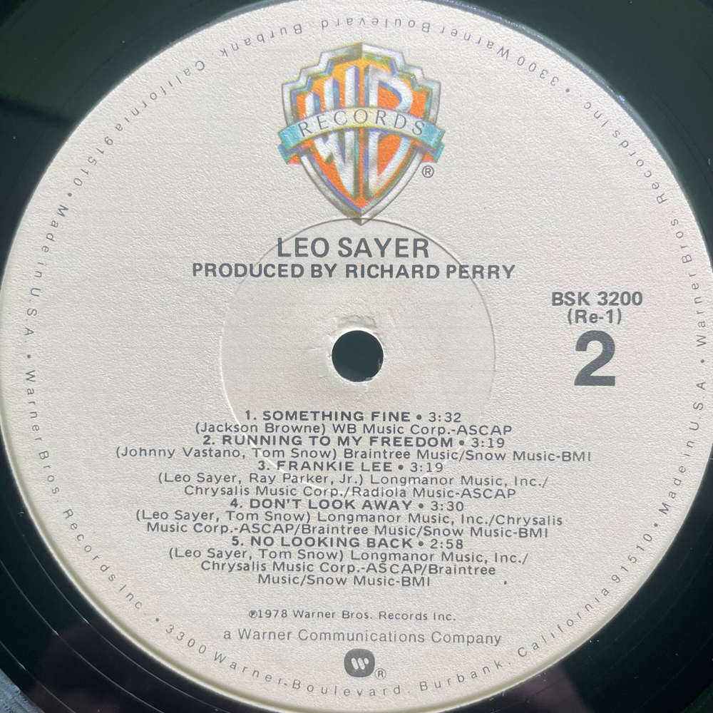 Leo Sayer ‎– Leo Sayer (США 1978г.)