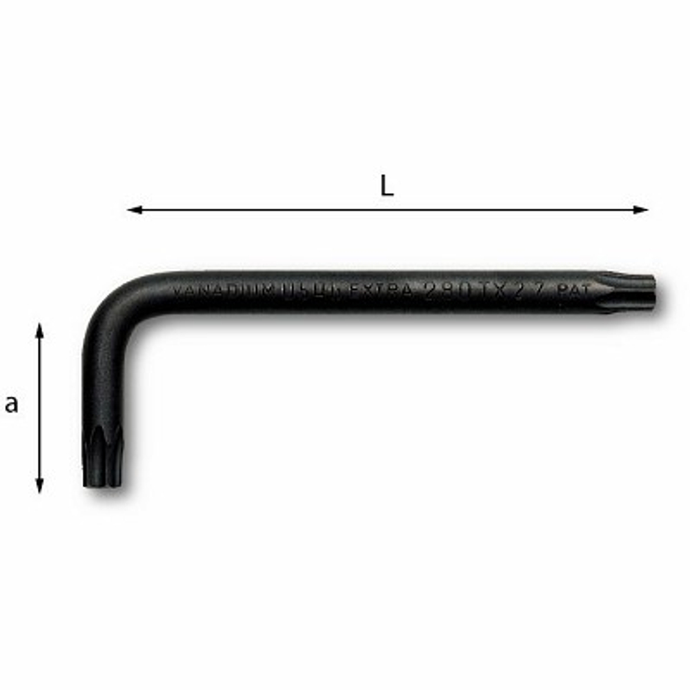 280 STX  Г-образн. ключи с головками для винтов TORX® Tamper Resistant® T25 ., USAG (Италия)