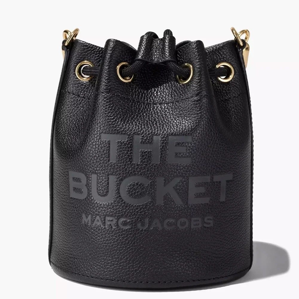 СУМКА MARC JACOBS THE LEATHER BUCKET BAG BLACK