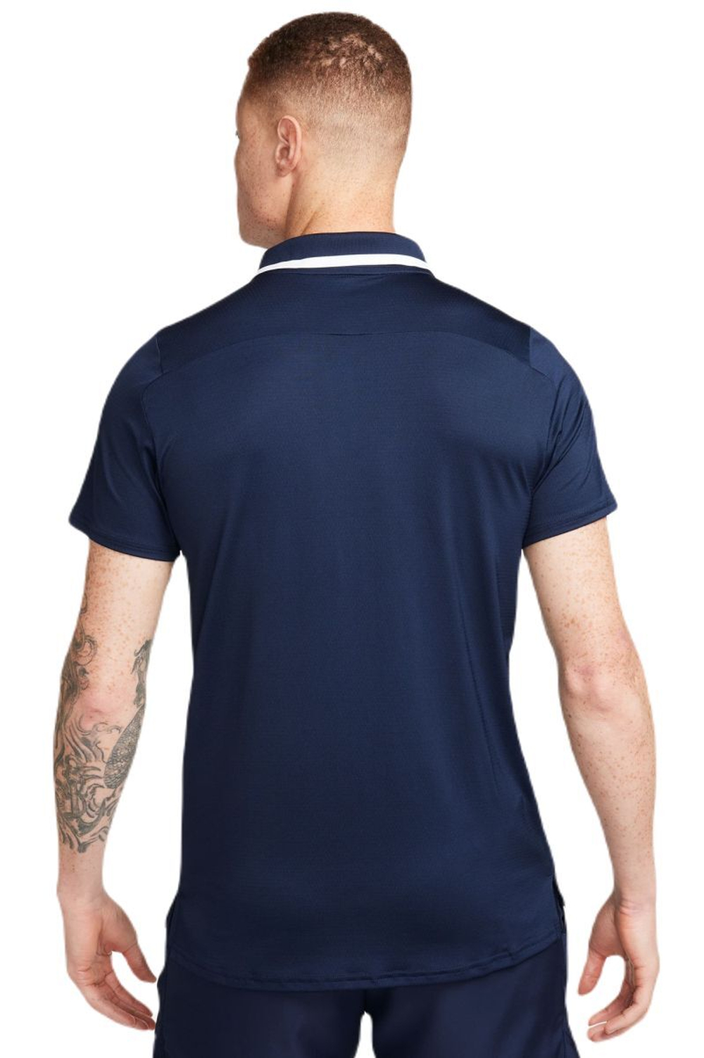 Мужское теннисное поло Nike Court Dri-Fit Advantage Polo - obsidian/whte/white