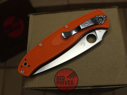 Нож Spyderco Resilience LTW F/P - оранж рукоять