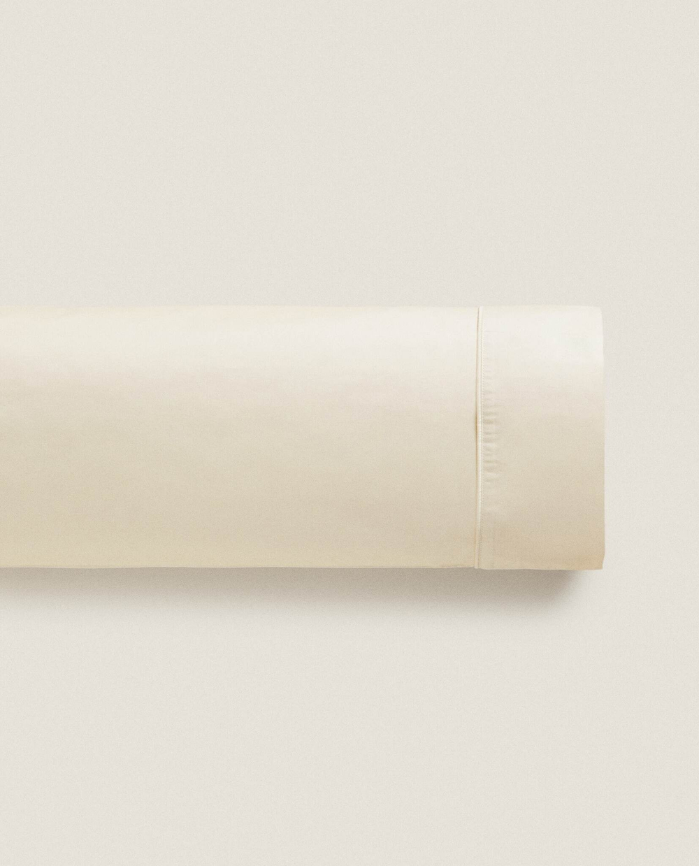 ZARA HOME (500 НИТЕЙ) НАВОЛОЧКА ИЗ ХЛОПКА ПЕРКАЛЬ, ЭКРЮ
