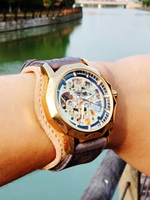 Часы скелетоны мужские механические Elegant YOURTIME