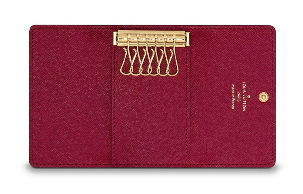 LOUIS VUITTON Canvas Key Pouch Men"s Brown