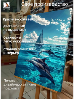 Картина "Остров мечты", модульная 50х70см 1шт.