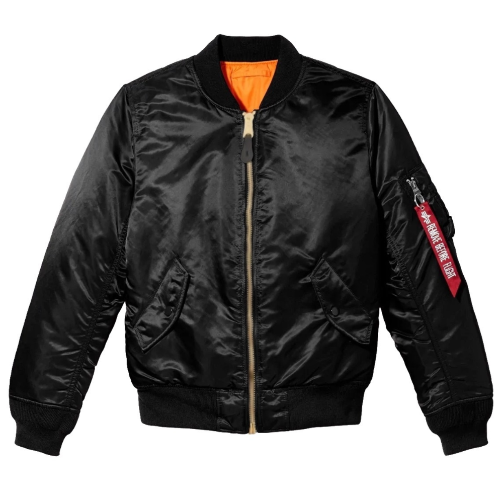 Бомбер Alpha Industries MA-1 W Black (Черный)