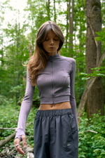 Лонгслив Nothomme Blue Coolmax Wool Waffle Cardigan Women's "Grey Purple"