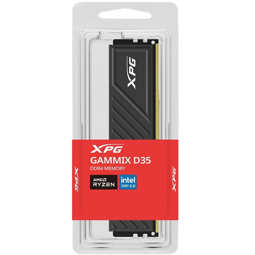 Модуль памяти DIMM DDR4 8Gb, 3200Mhz, ADATA XPG GAMMIX D35 Black (AX4U32008G16A-SBKD35)