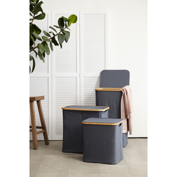 Корзина для белья 40x33x43см Smart Solutions Neat Mid серая