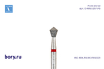 Бор алмазный красный Frank Dental типа FG - D.905.023.F.FG