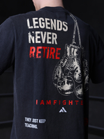 Футболка IAMFIGHTER | Legends Never Retire хлопок