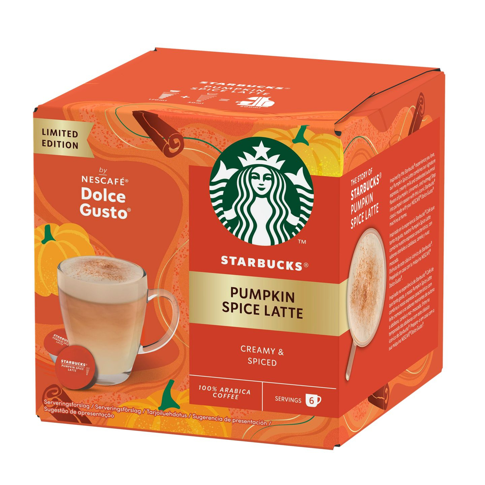Кофе капсульный Starbucks by Nescafe Dolce Gusto Pumpkin Spiced Latte, 6 порций