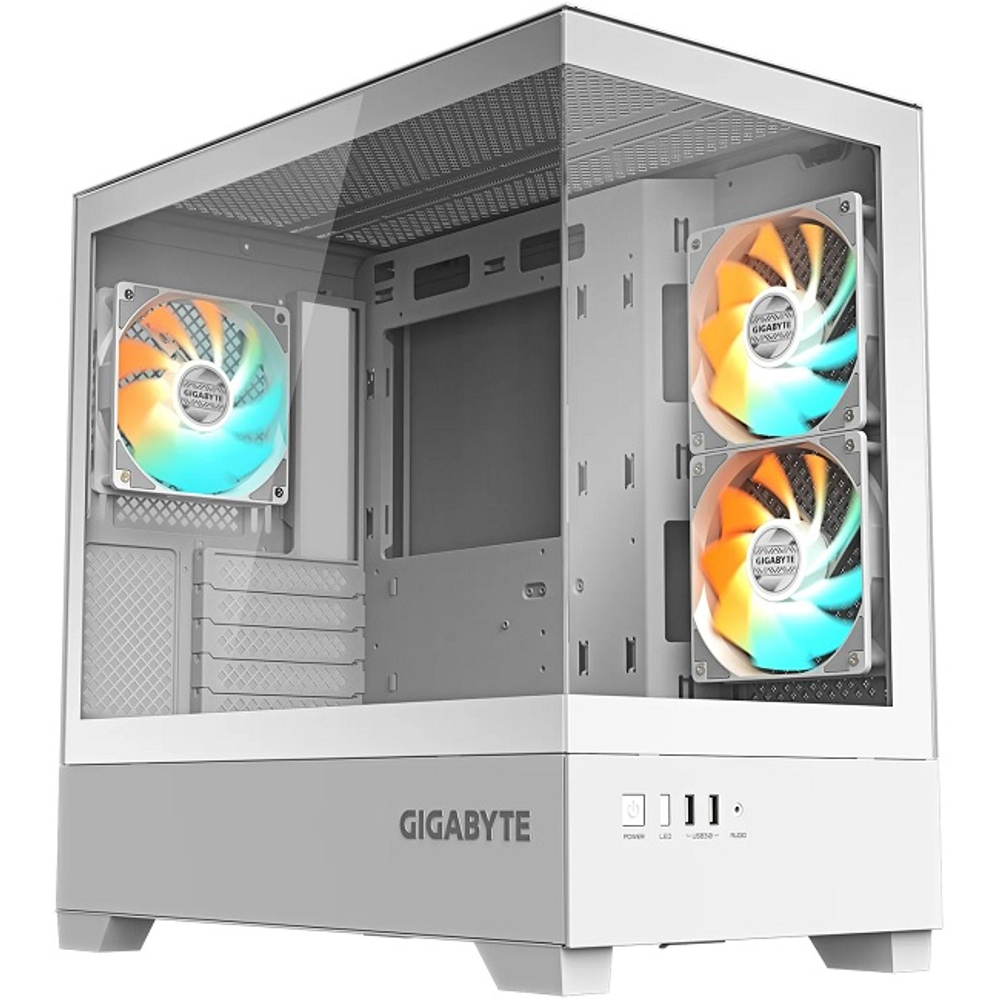 Корпус Mini-Tower GIGABYTE GB-C201PI, Micro-ATX, белый (28300-C201W-1CKR)