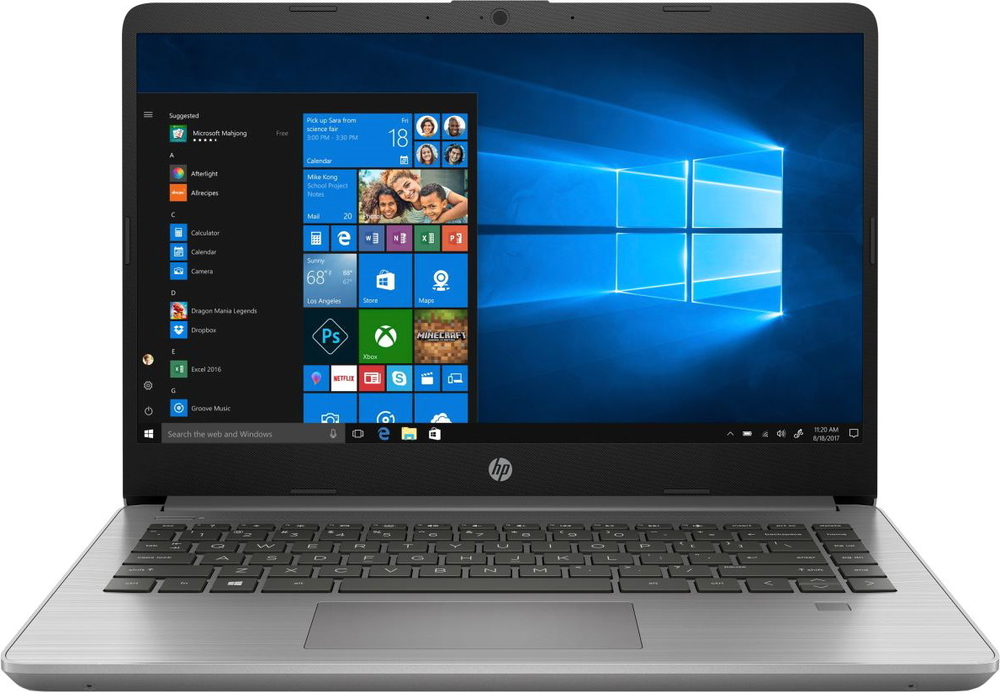 Ноутбук HP 340S G7 14;; FHD/ Core i3-1005G1/ 8GB/ 256GB SSD/ WiFi/ BT/ Win10Pro/ Asteroid Silver 1F3K3EA